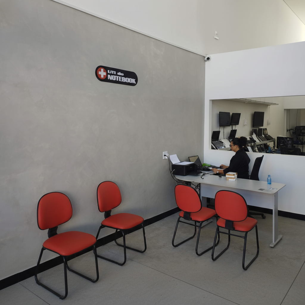 Recepção e laboratório UTI do Notebook Araxá
